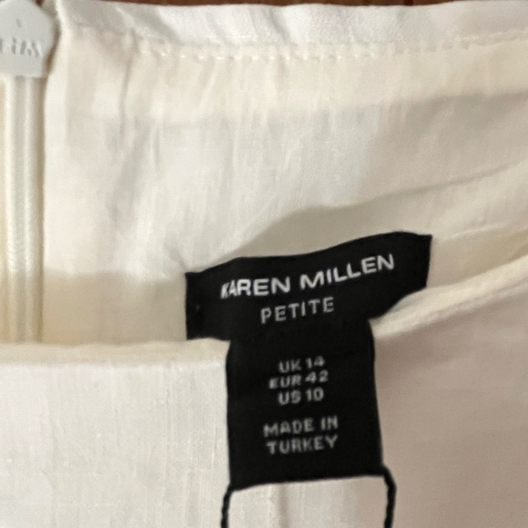 Karen Millen Ivory Linen Dress - Picture 5 of 7